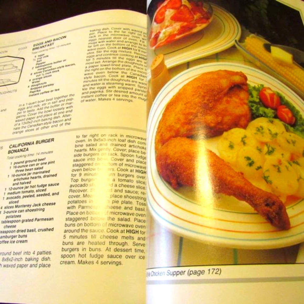 🥦🍄🟫🌽 Vintage RARE "Whirlpool Micro Menus" Cookbook - HC - Picture 12 of 12
